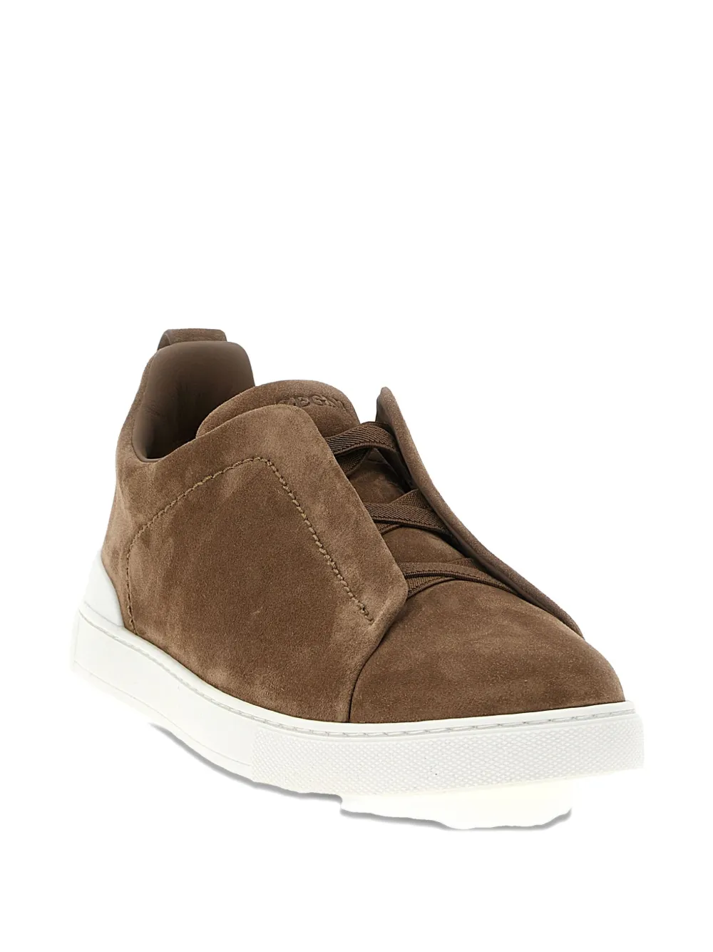 Zegna triple-stitch suede sneakers | Slip-On | Image 2