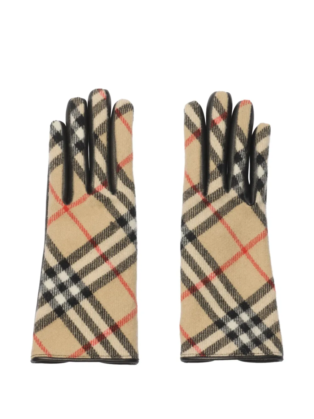 Burberry check-pattern gloves | Neutrals | Image 1
