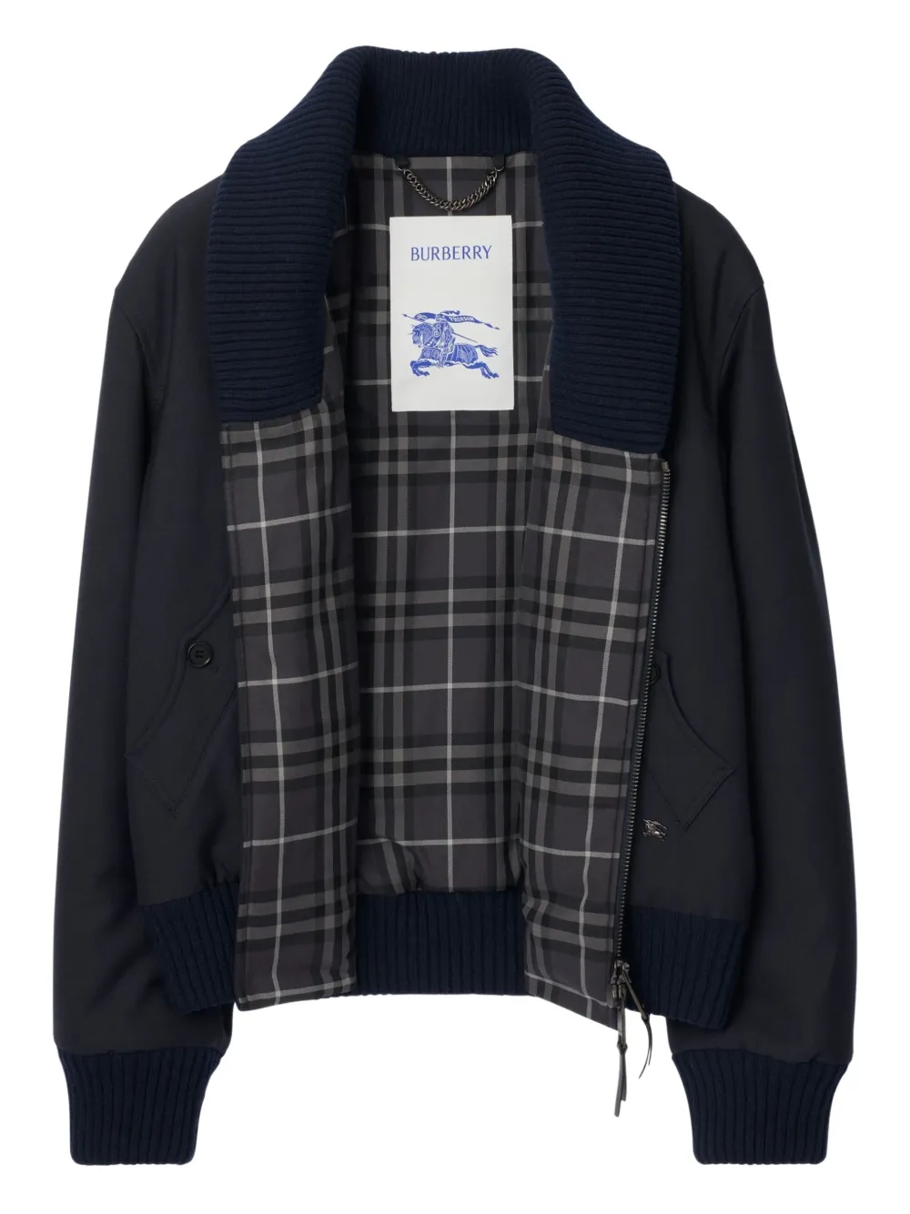 Burberry ribbed-trim bomber jacket | Bomber Jackets | Image 2