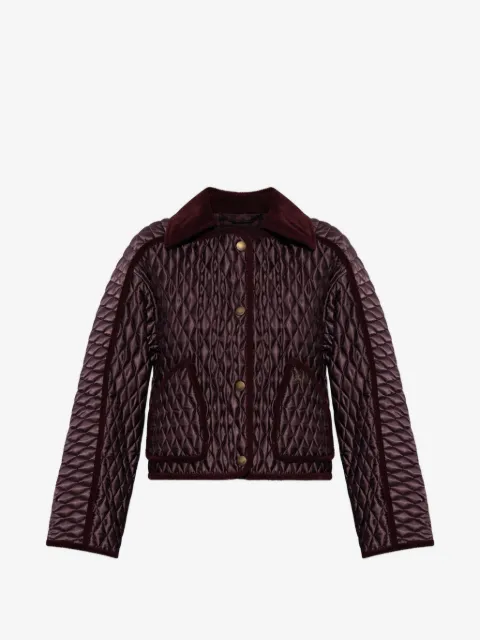 Burberry cropped quilted nylon Floriston jacket