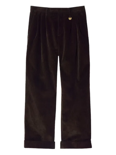 Burberry darted corduroy trousers