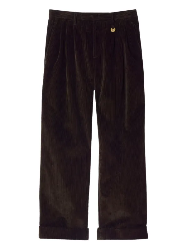Burberry Corduroy Trousers in Brown