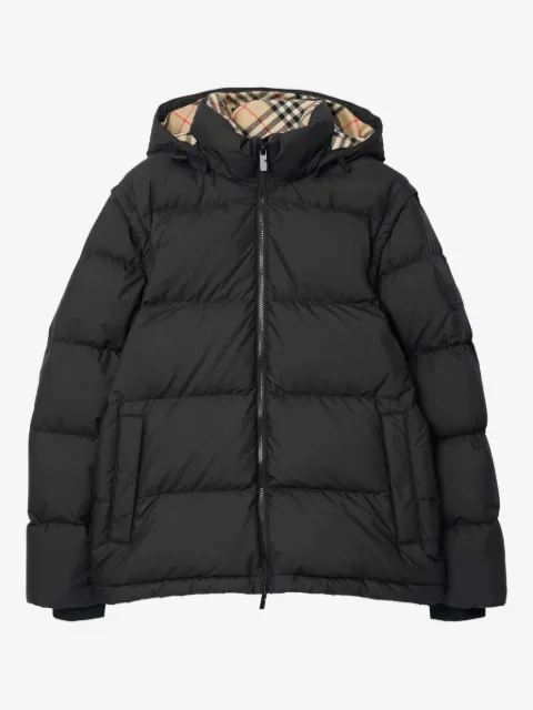 Burberry detachable-sleeve puffer jacket