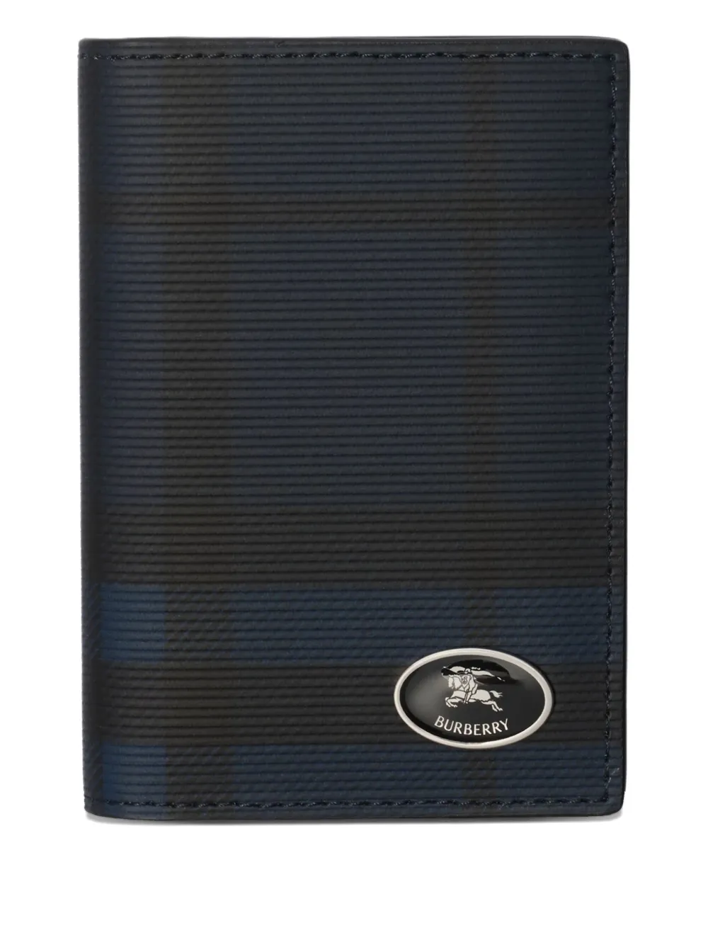 Burberry チェック カードケース - ブルー Burberry チェック カードケース - ブルー
