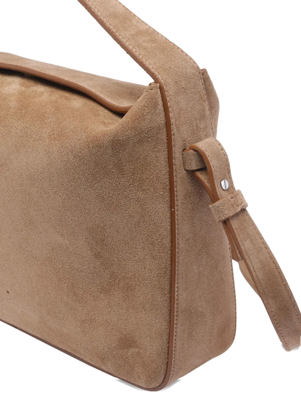 Aesther Ekme Top-handle Suede-leather Shoulder Bag In Brown