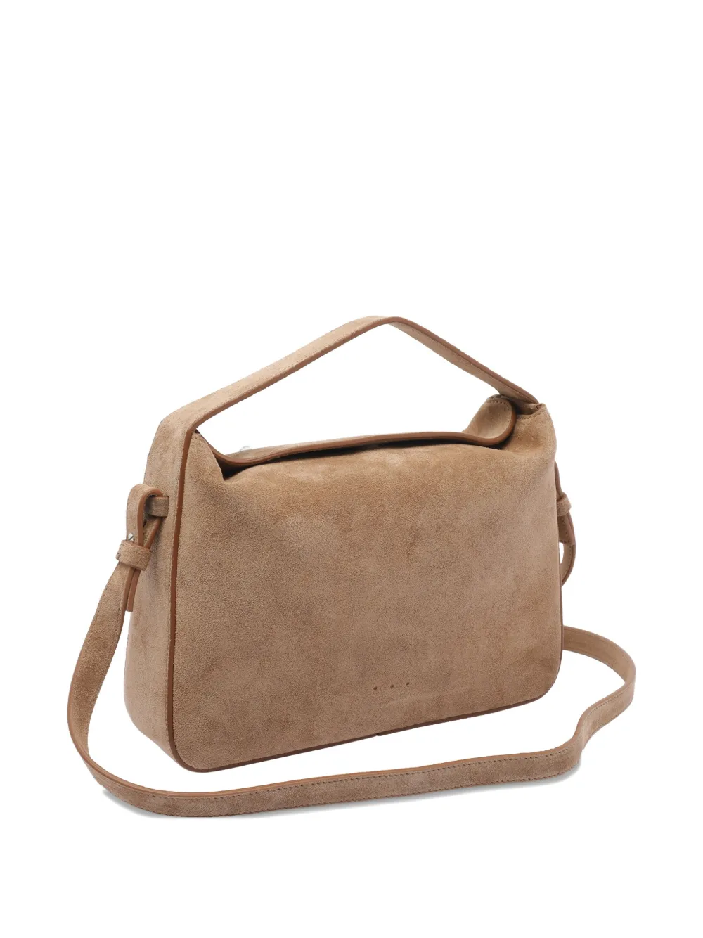 Aesther Ekme Top-handle Suede-leather Shoulder Bag In Brown