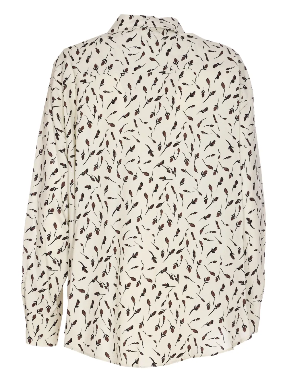 MAR DE MARGARITAS Button-down blouse met bloemenprint - Beige