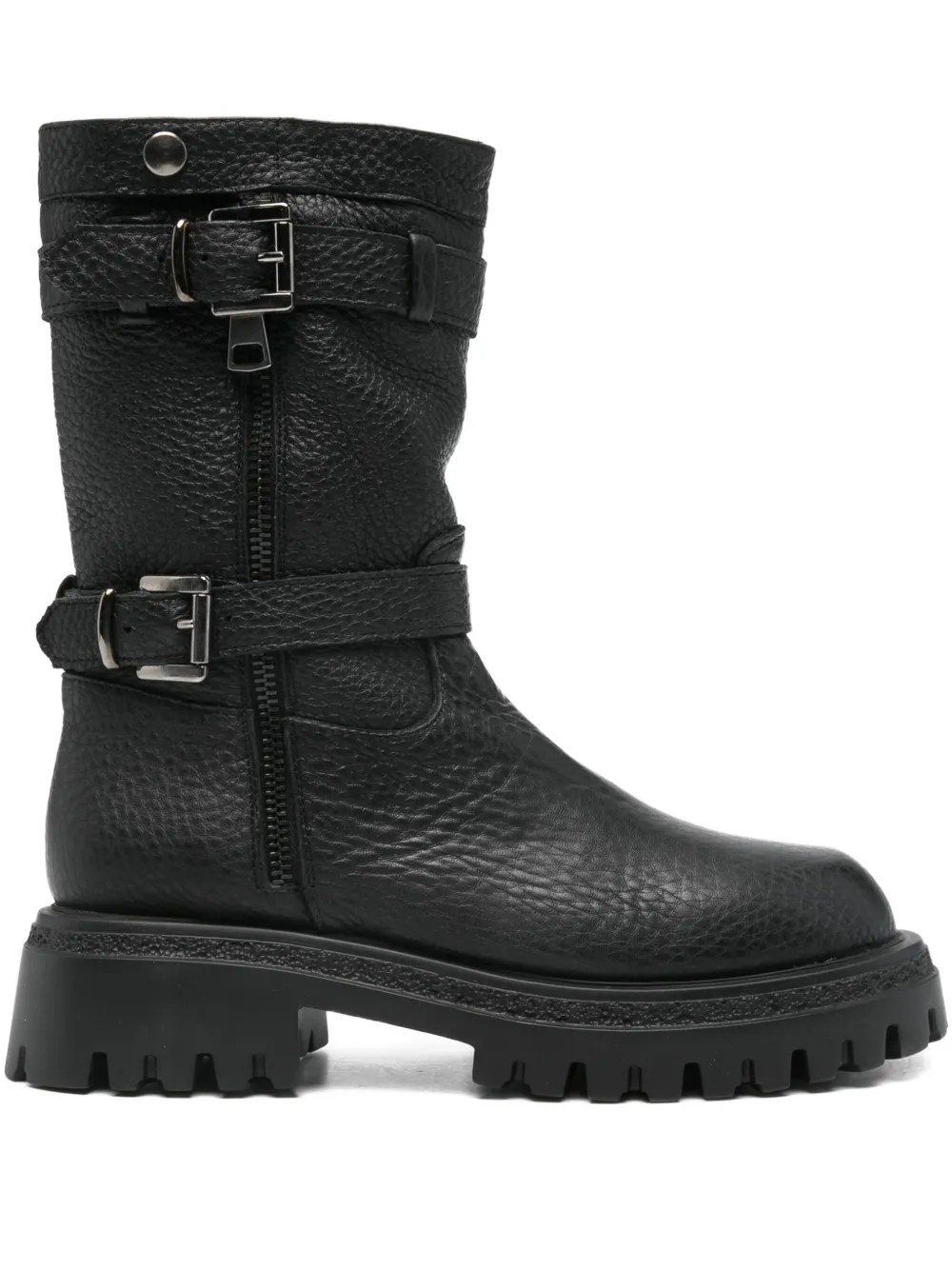 Gisel Moire Norvegia boots - ブラック Gisel Moire Norvegia boots - ブラック