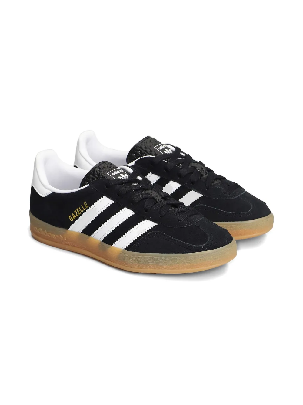 adidas Kids striped Gazelle trainers | Black | Image 1