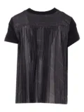 sacai pleated-back T-shirt - Black