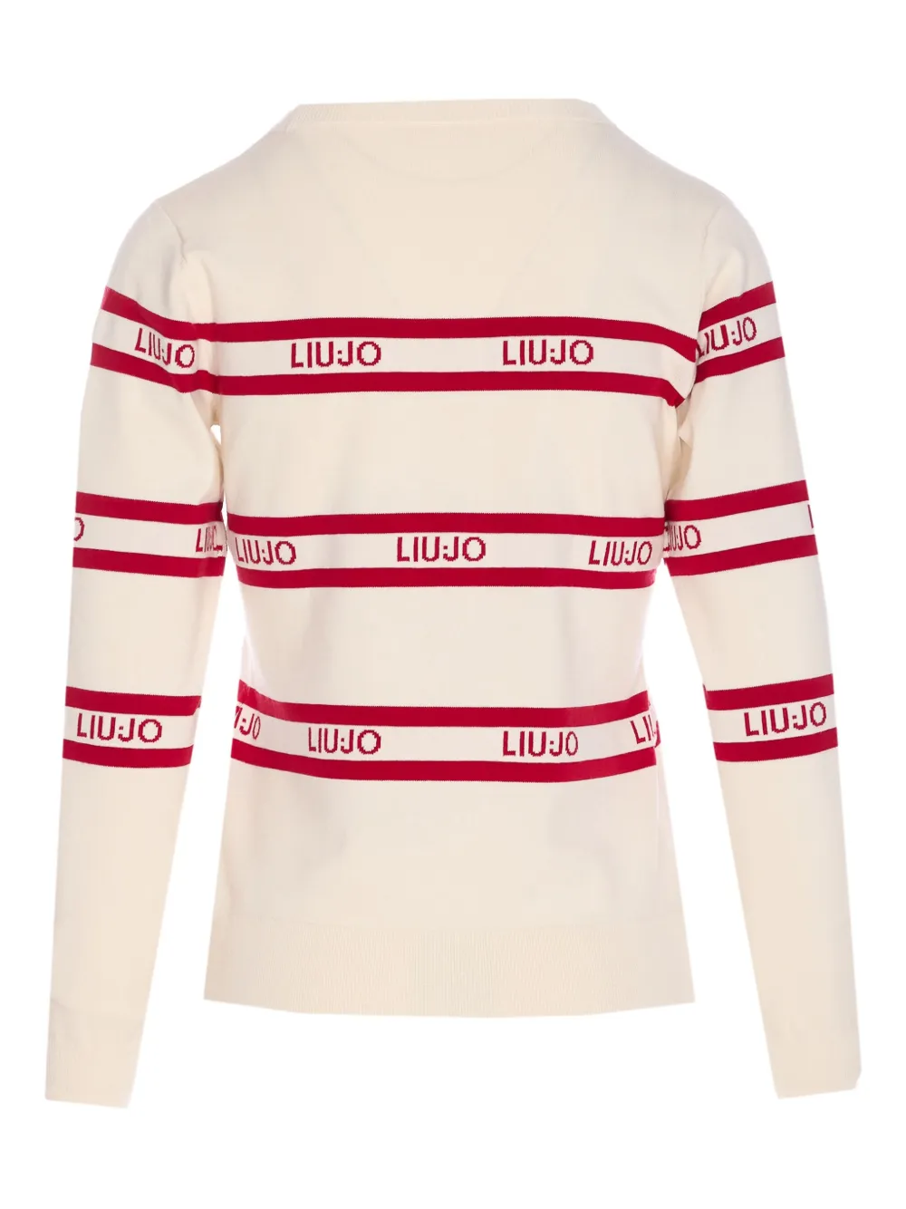 LIU JO logo-intarsia striped sweater | T-Shirts & Jersey Shirts | Image 2
