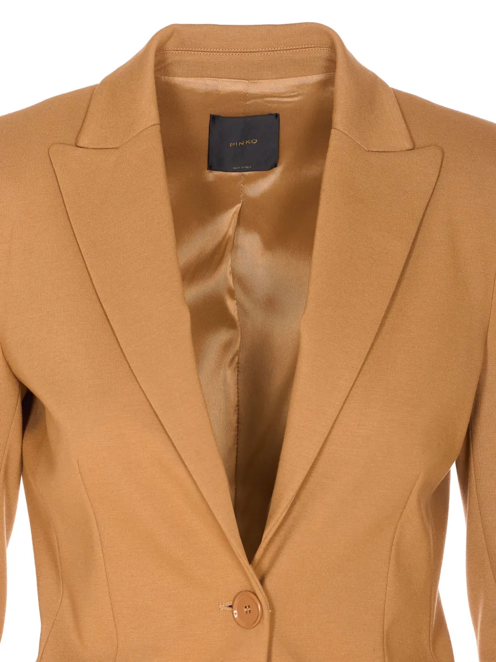 PINKO Blazer met enkele rij knopen Bruin