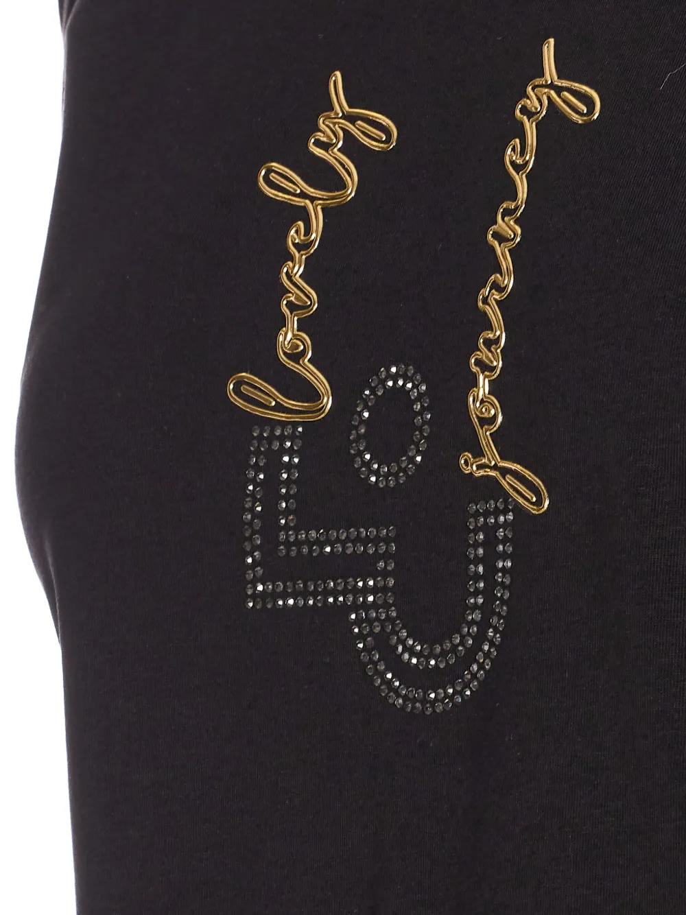 LIU JO Top verfraaid met stras Zwart