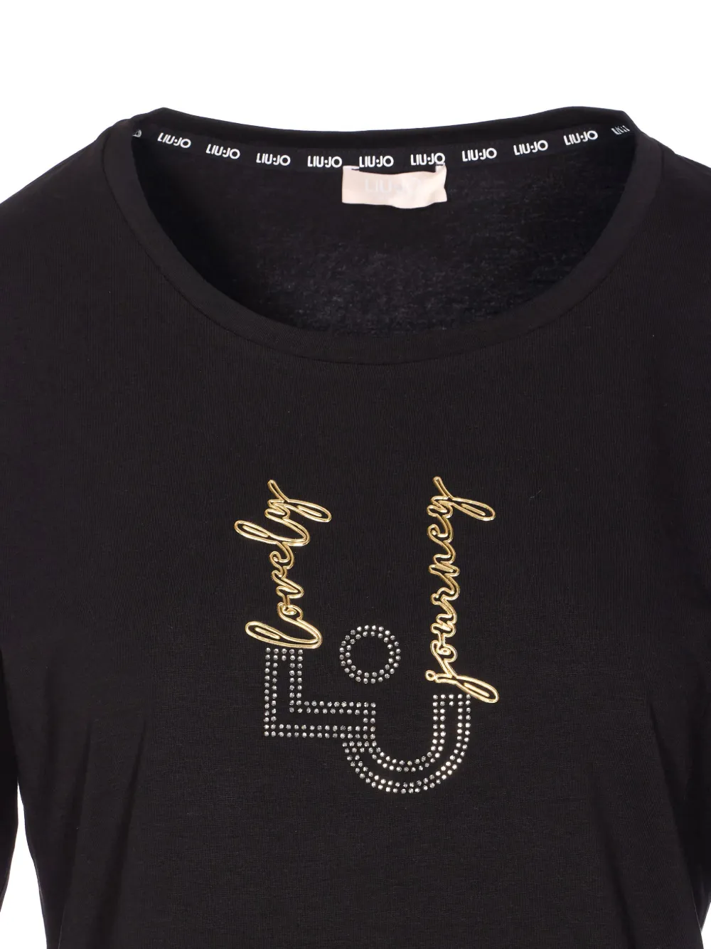 LIU JO Top verfraaid met stras Zwart