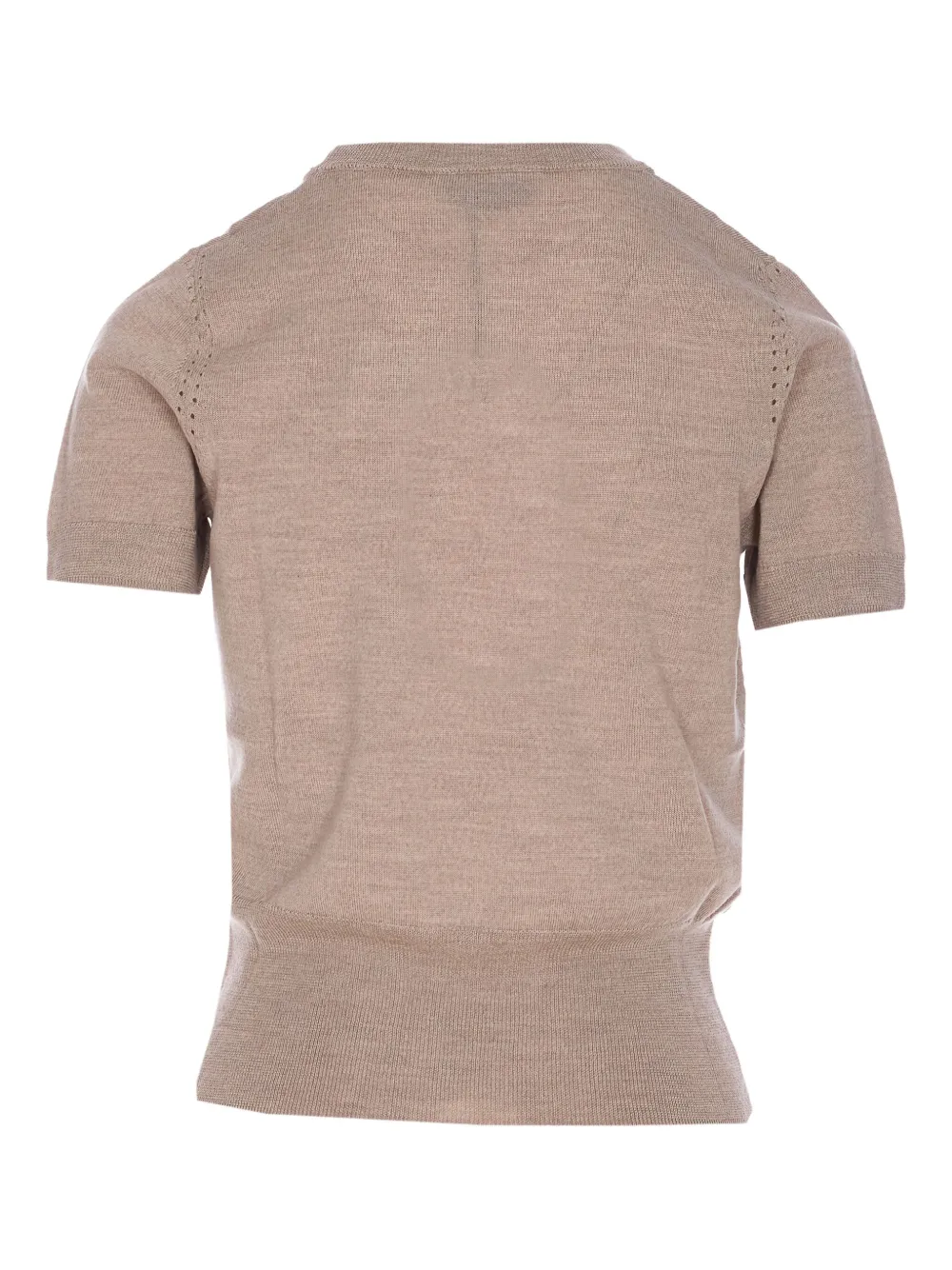 Liu •jo Faux-pearl-embellished Top In Brown