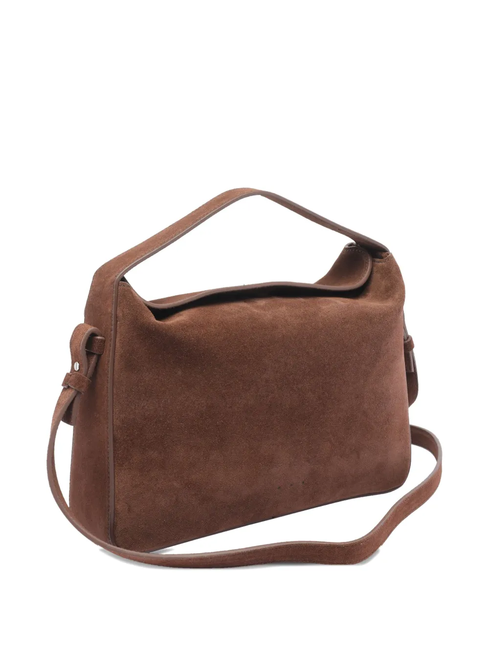 Aesther Ekme Top-handle Suede-leather Shoulder Bag In Brown