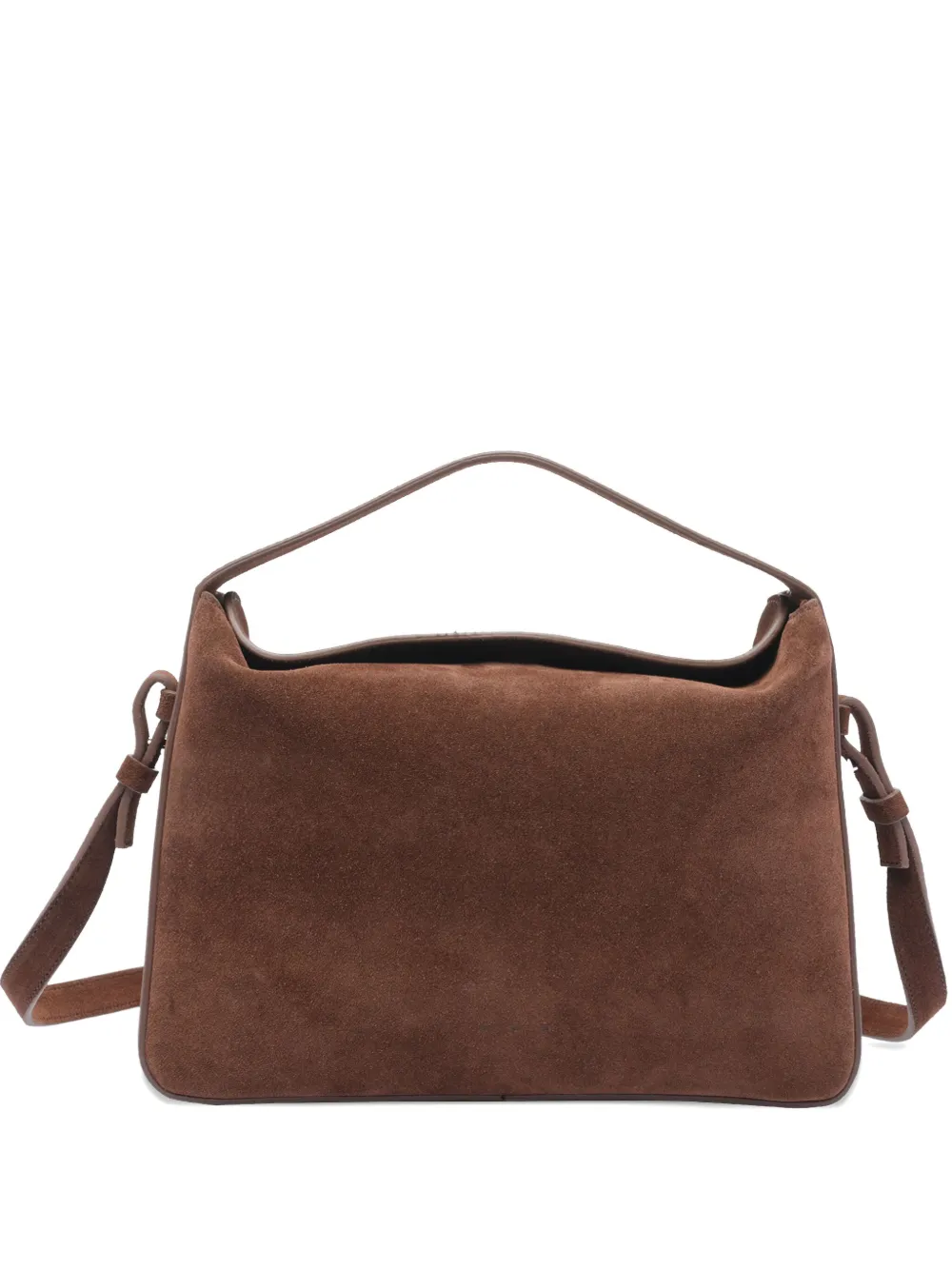 Aesther Ekme top-handle suede-leather shoulder bag | Brown | Image 1