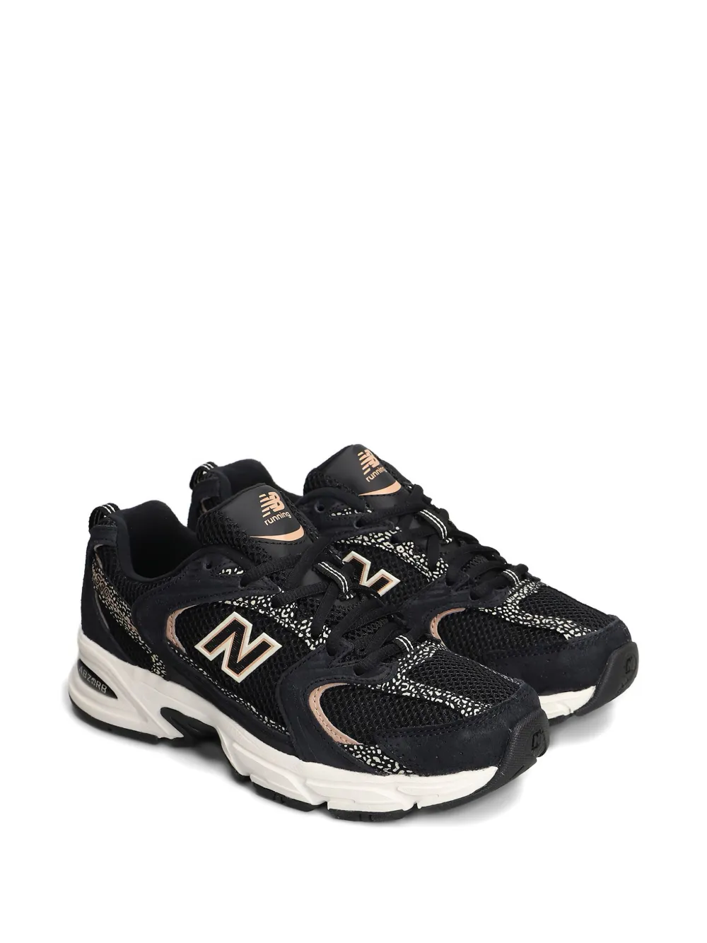 New Balance mesh-panel trainers Black