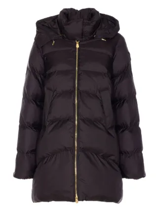 【美品】ピンコ　PINKO　フーデッドファージャケット　パーカー　黒　38 27215552_57406051_1000.jpg