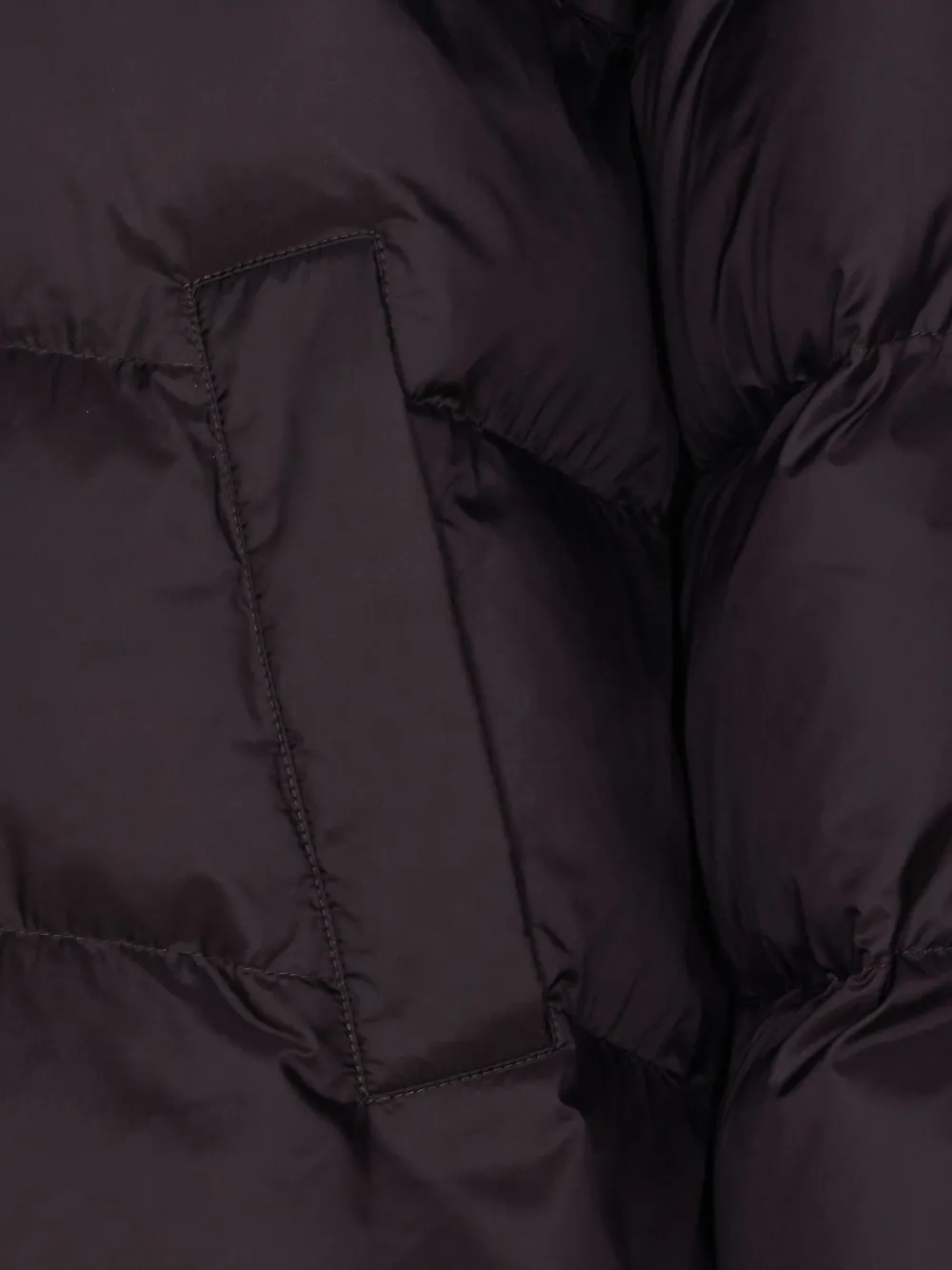 Pinko Padded Removable-hood Coat In Purple