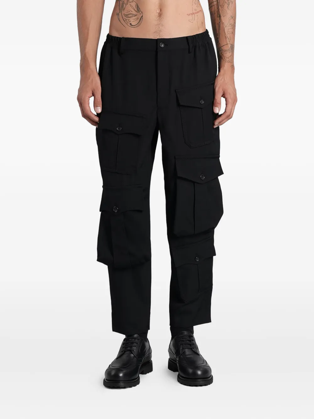 Comme des Garçons Homme Plus multi-pocket cargo pants | Black | Image 1