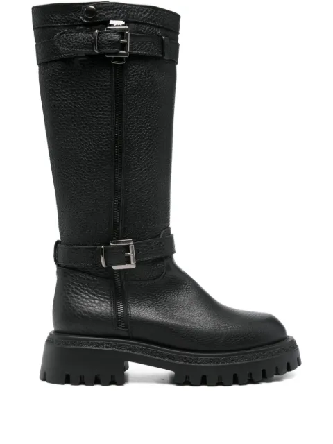 Gisel Moire botas altas de piel