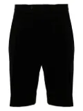 Gucci pleated cotton-blend shorts - Black