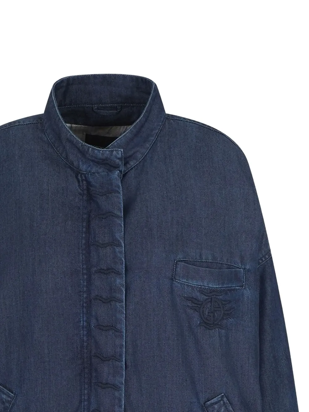 Giorgio Armani embroidered denim jacket | Denim Jackets | Image 2