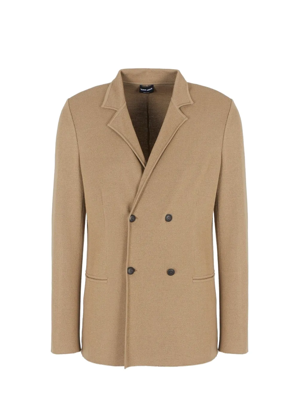 Giorgio Armani Double-breasted Blazer In Gray