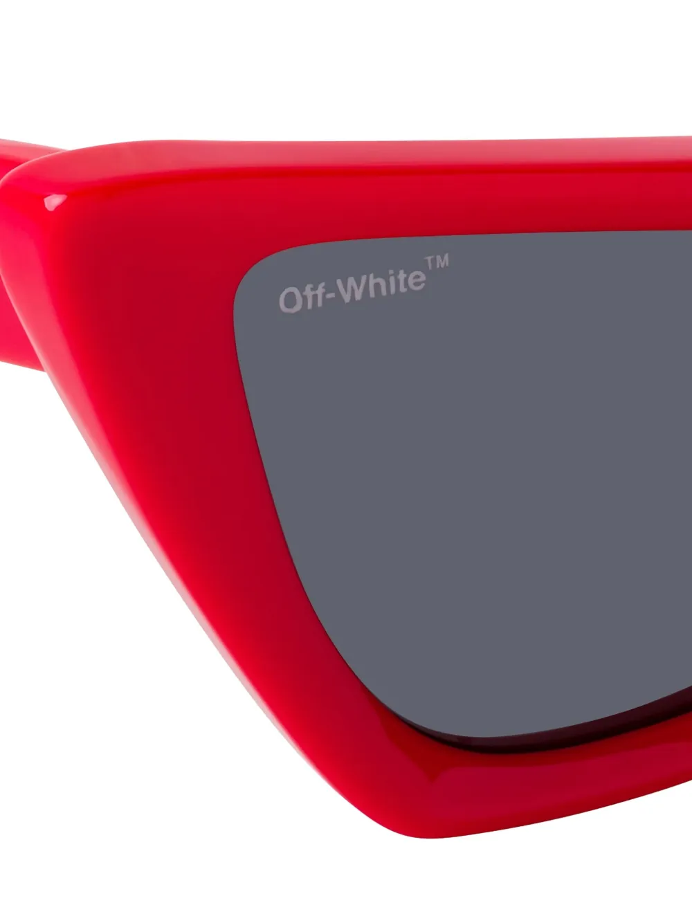 Off-White Zonnebril met cat-eye montuur Rood
