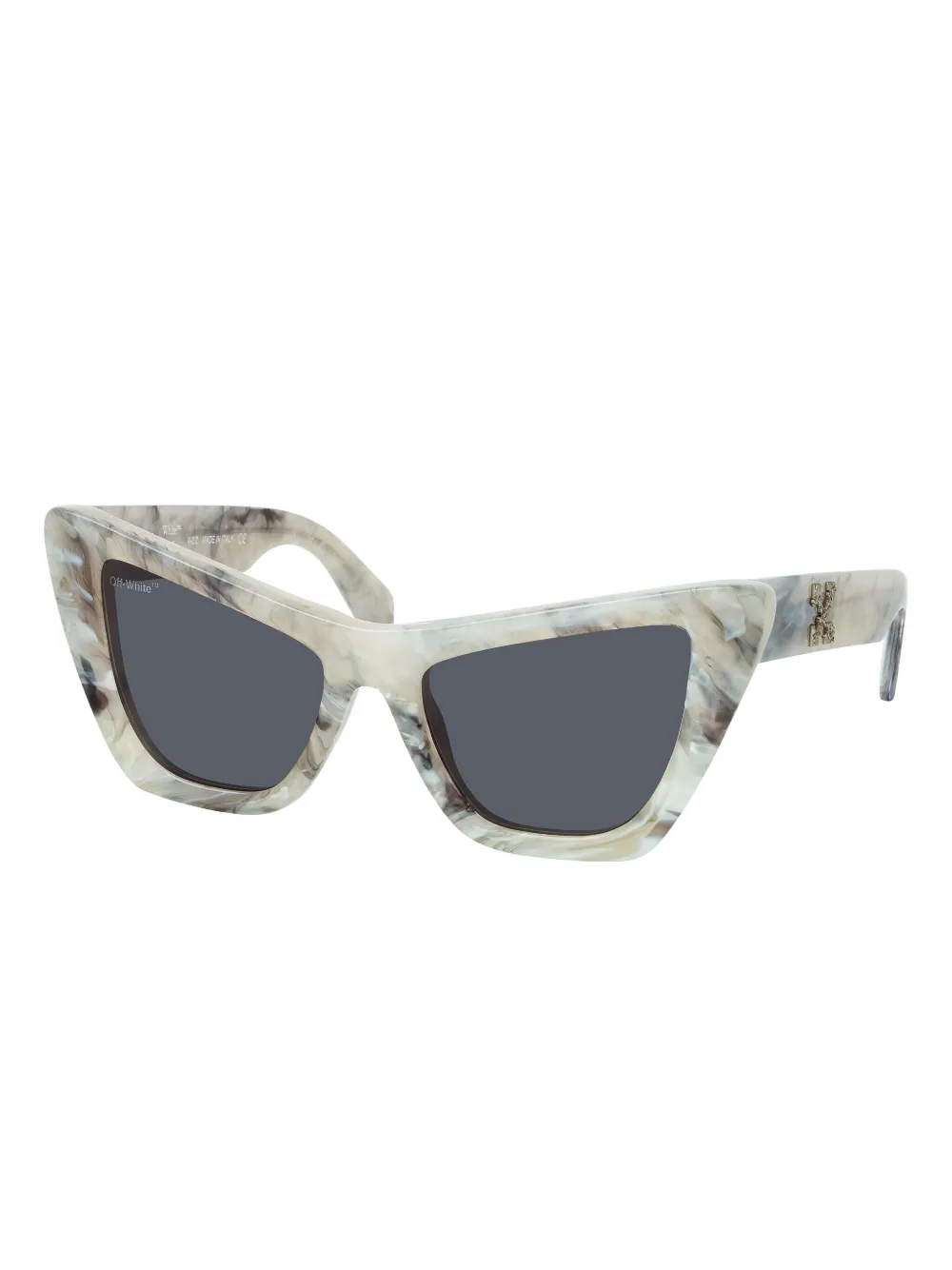 Off-White Zonnebril met cat-eye montuur - Beige