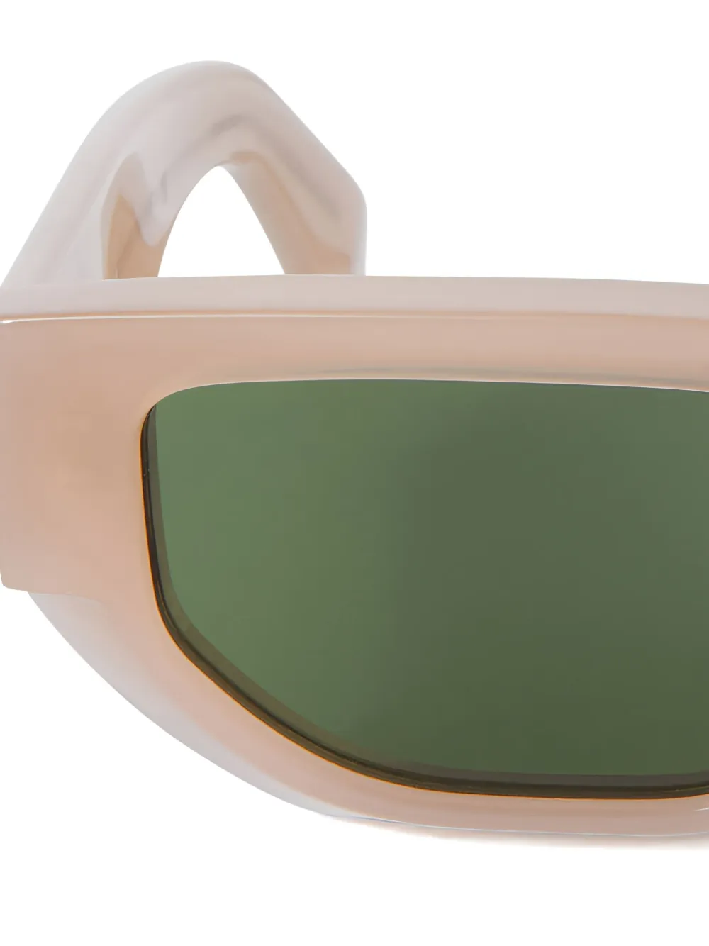 Off-White Greeley zonnebril met rechthoekig montuur Beige