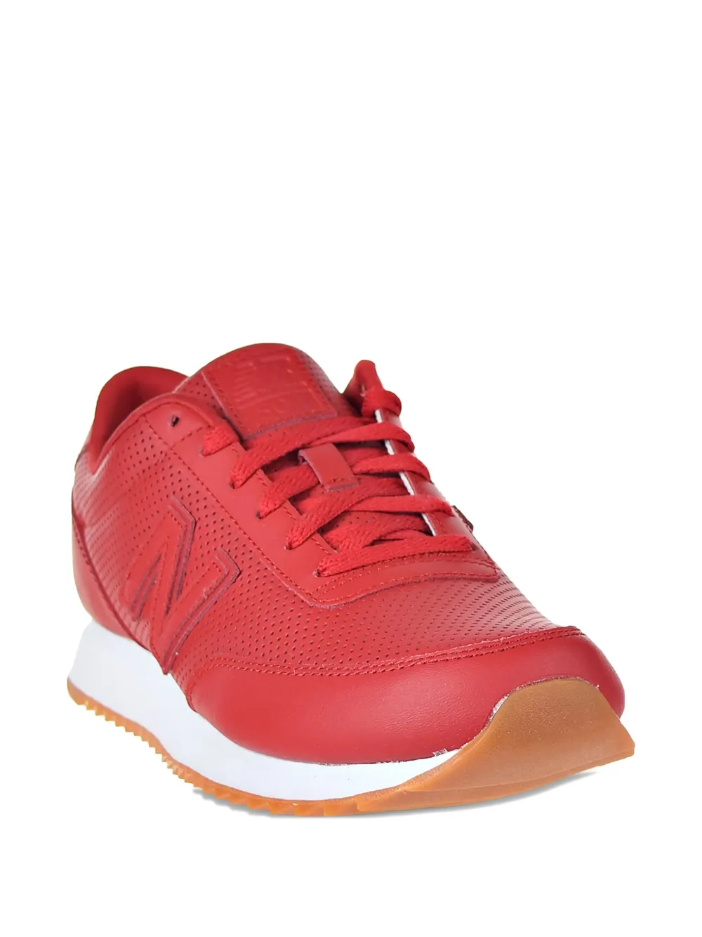 New Balance 501 perforated leather sneakers Red