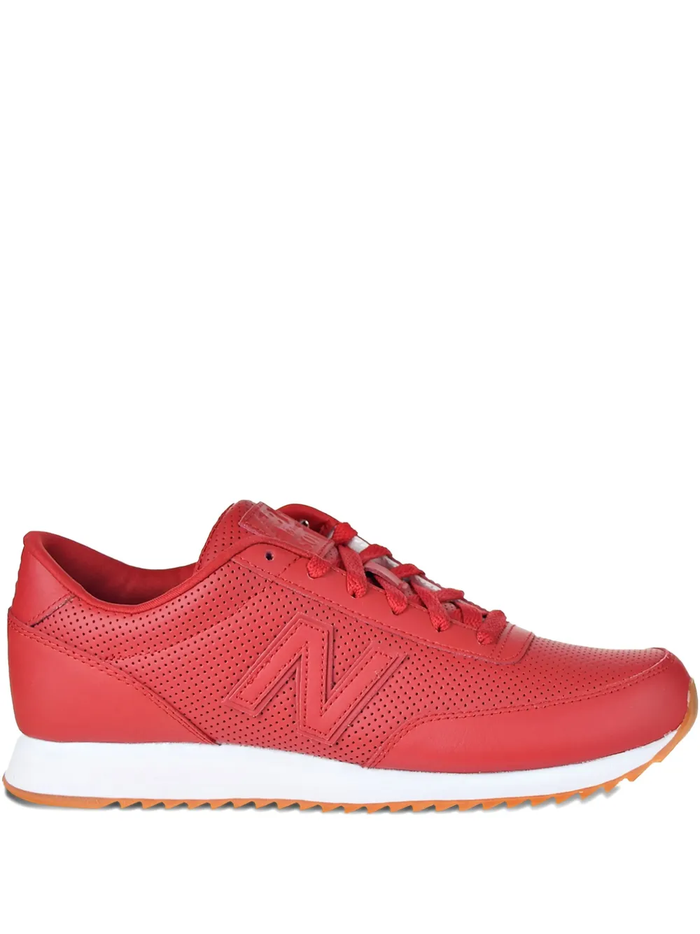New Balance 501 perforated leather sneakers Red