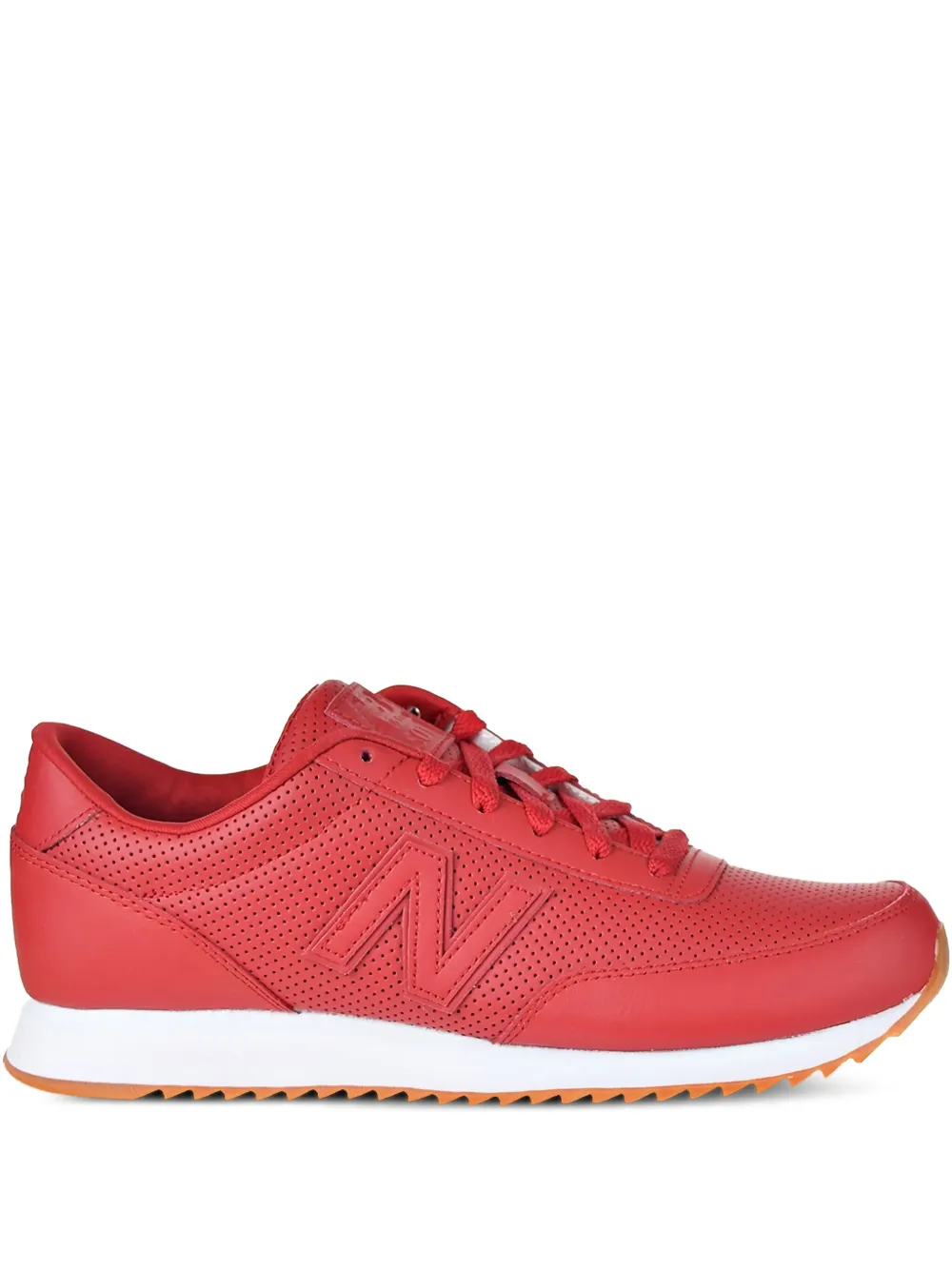 New Balance 501 perforated leather sneakers Red
