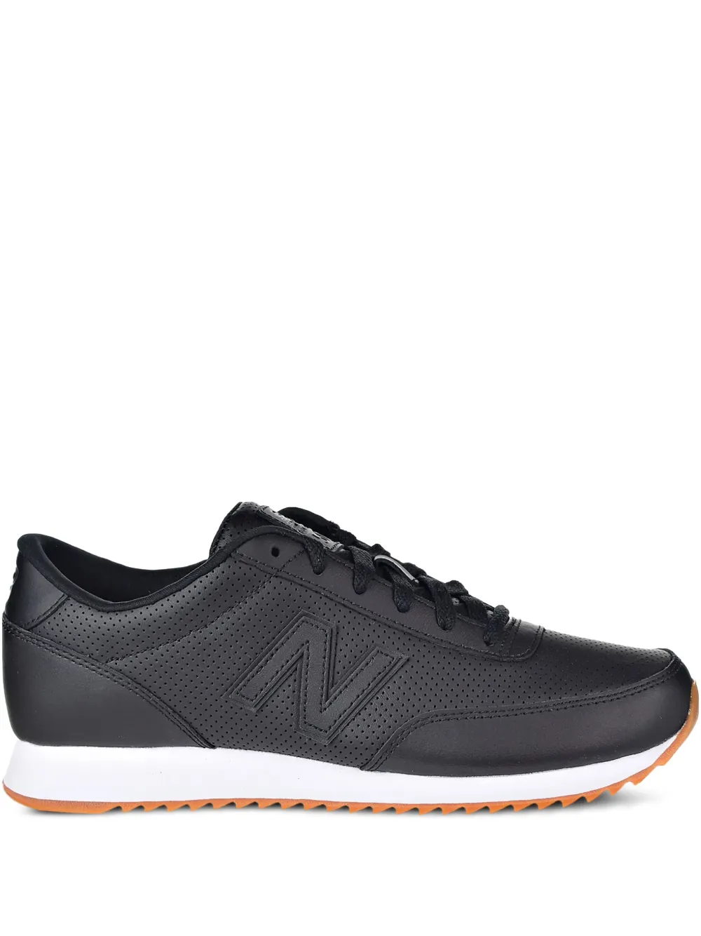 New Balance 501 perforated leather sneakers Black