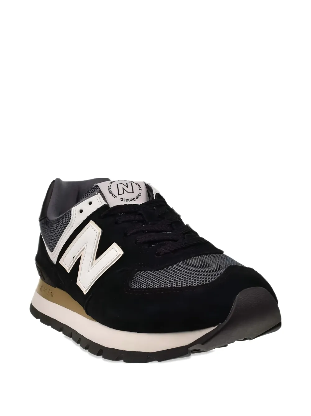 New Balance 574 suede sneakers Black