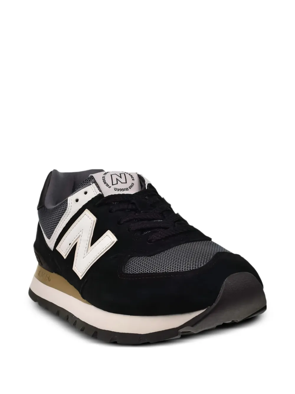 New Balance 574 suede sneakers Black