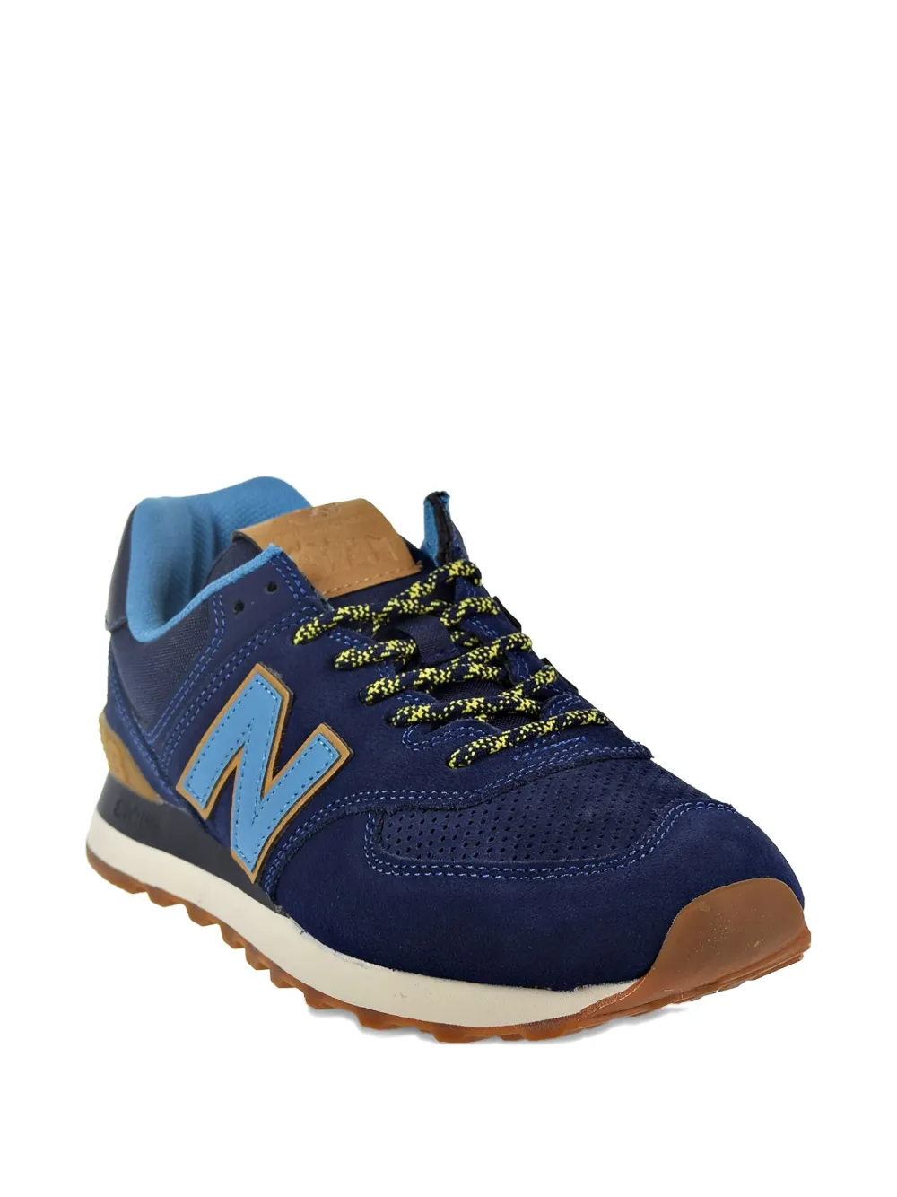 New Balance 574 suede sneakers Blauw