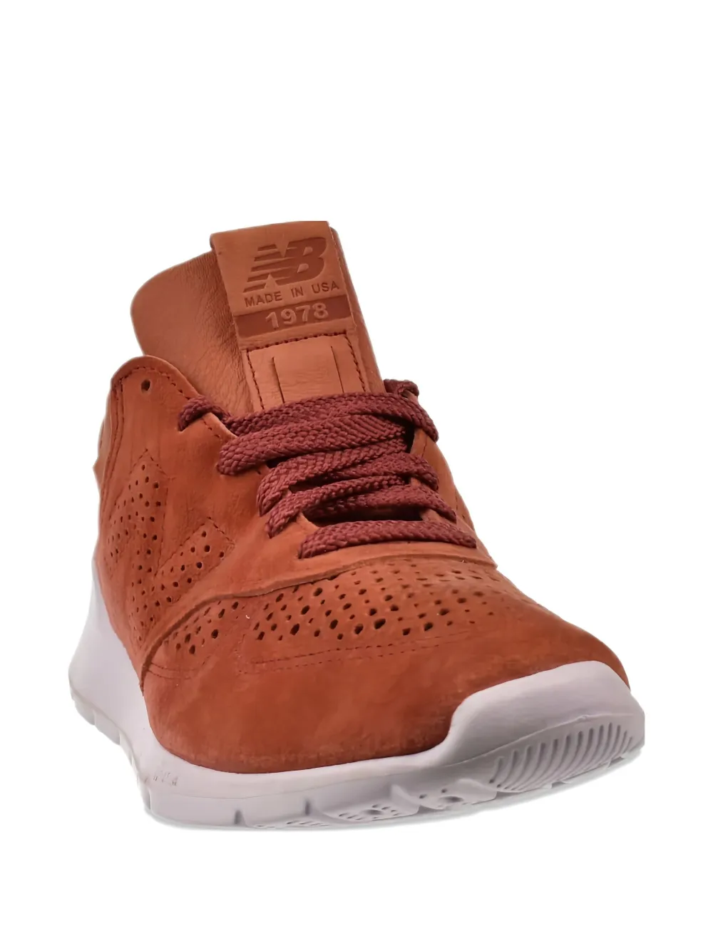 New Balance 1978 perforated suede sneakers Orange