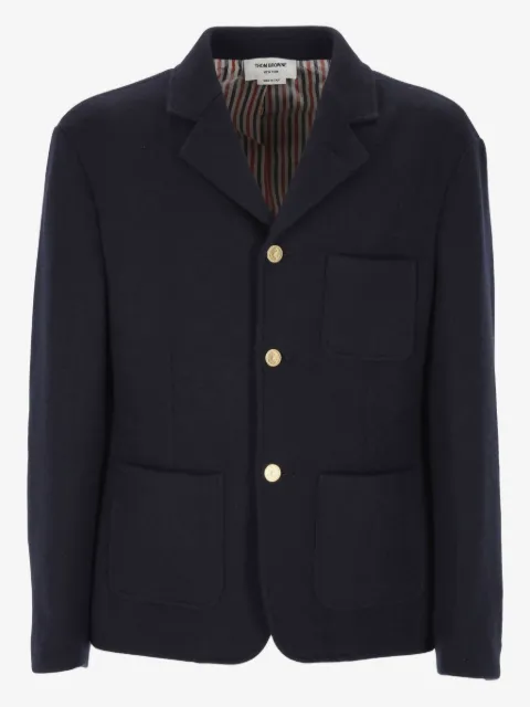 Thom Browne patch-pocket long-sleeve jacket 