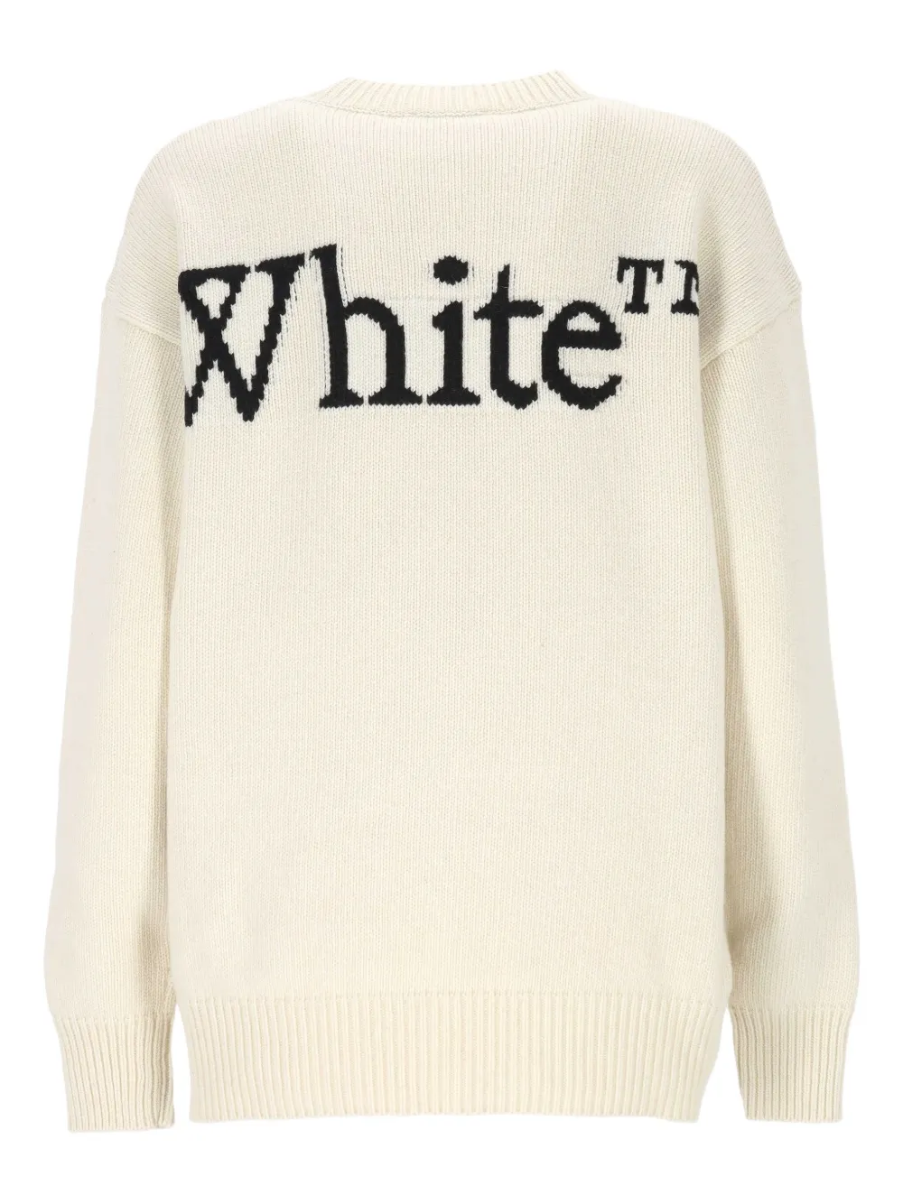 Off-White logo-intarsia wool sweater | Knitted Sweaters | Image 2