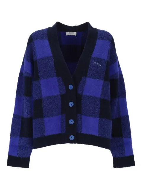 Off-White checked wool cardigan