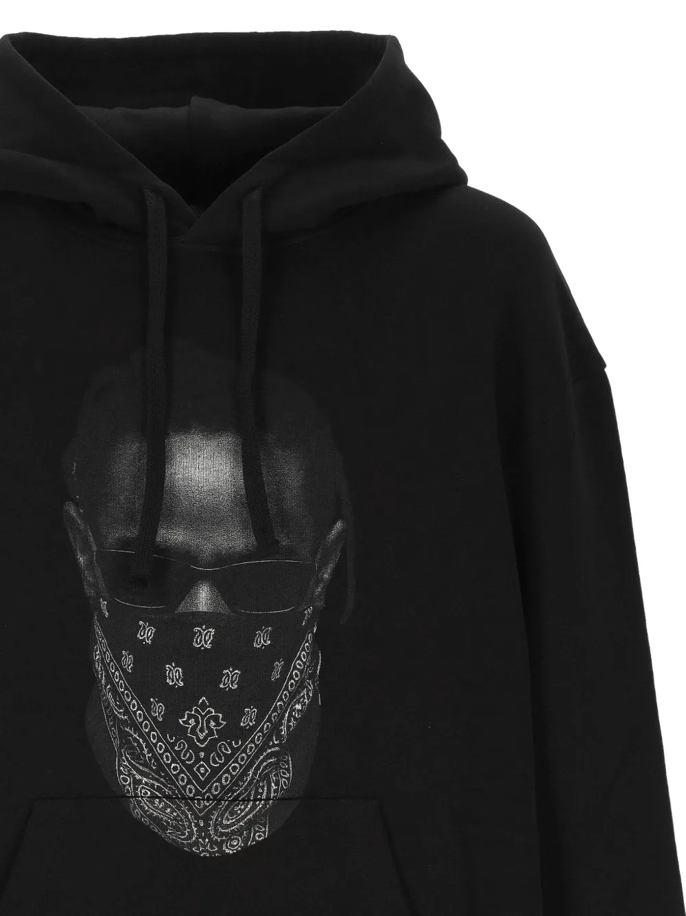 Ih Nom Uh Nit Graphic Hooded Sweater Kangaroo Pocket In Black
