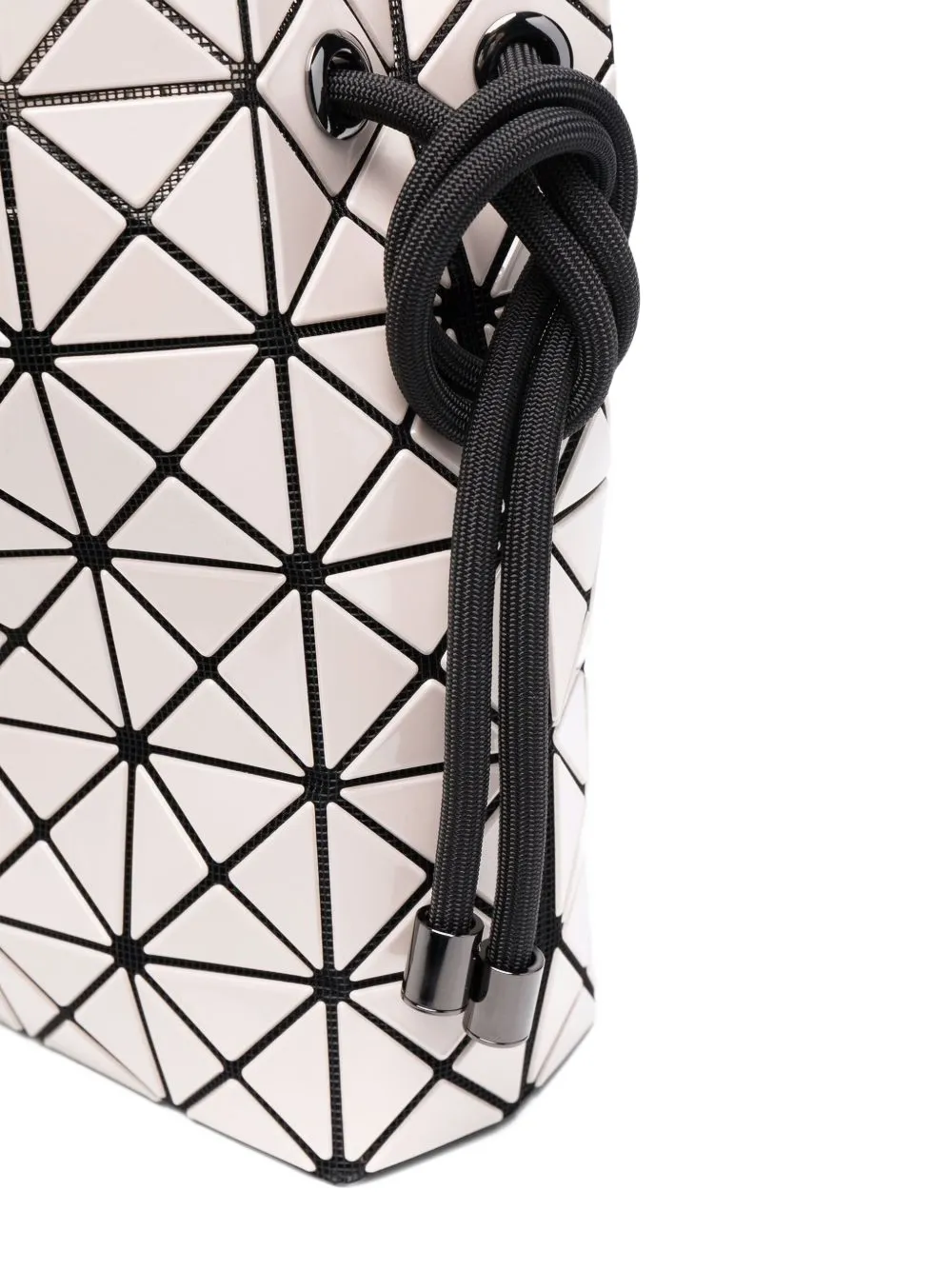 Bao Bao Issey Miyake Geometric-pattern Drawstring Shoulder Bag In Neutral