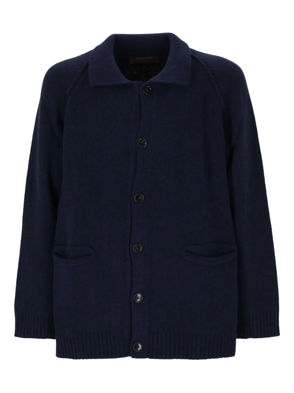 OFFICINA 36 buttoned raglan-sleeves cardigan | Blue | Image 1