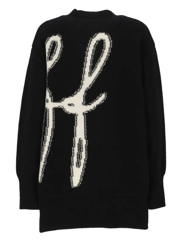 Off-White ロゴインターシャ カーディガン | ブラック | FARFETCH JP Off-White ロゴインターシャ カーディガン | ブラック | FARFETCH JP