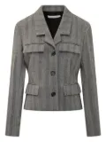 Ferragamo herringbone multi-pocket jacket - Black
