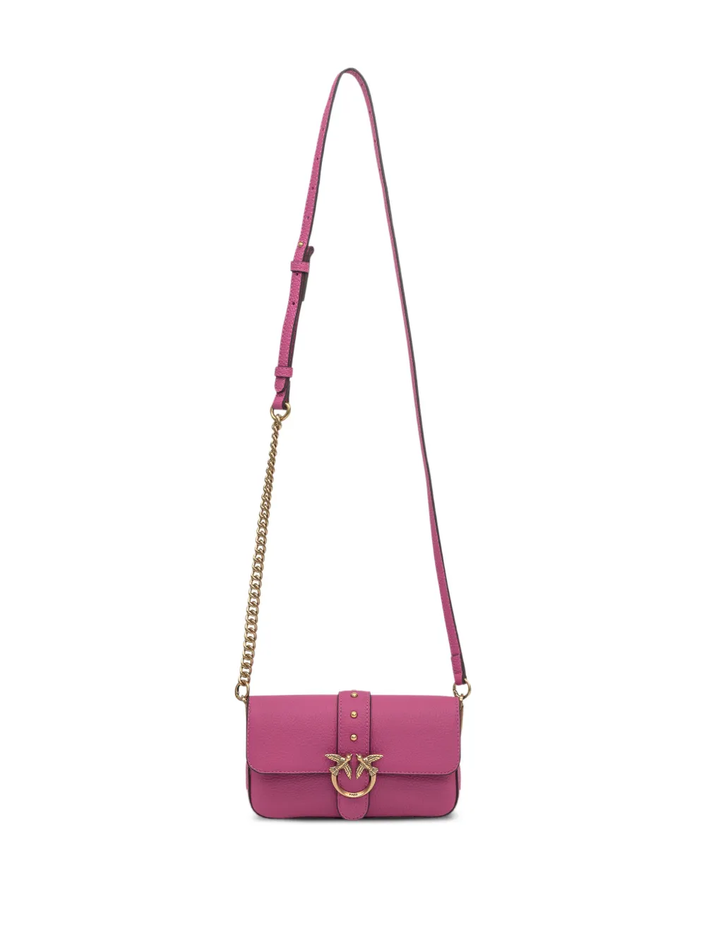 PINKO Love Birds schoudertas met gesp Roze