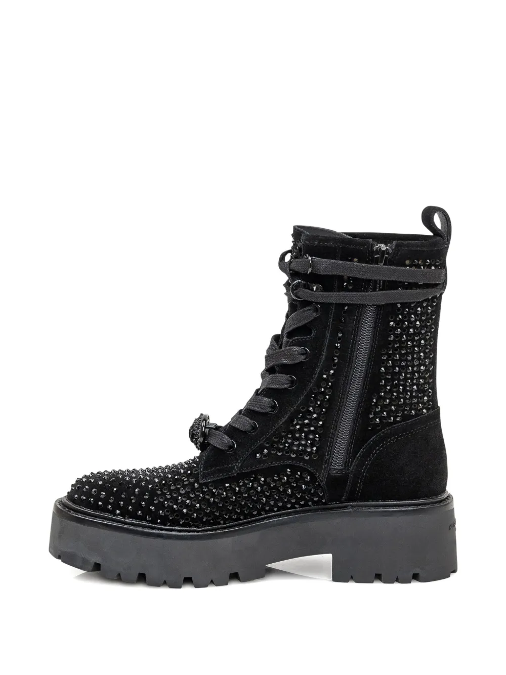 Kurt Geiger London 50mm crystal-embellished boots Black
